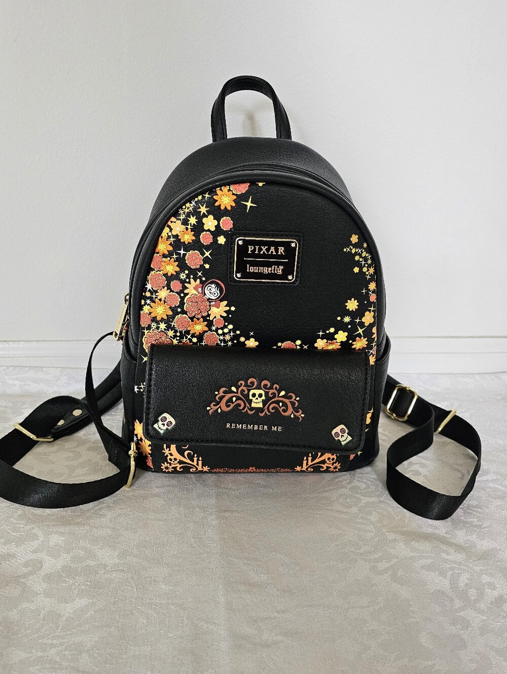 Loungefly Disney Pixar Coco 'Remember Me' Mini Backpack- New!
